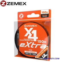 Шнур Zemex Extra X4 размотка 150м оранжевый
